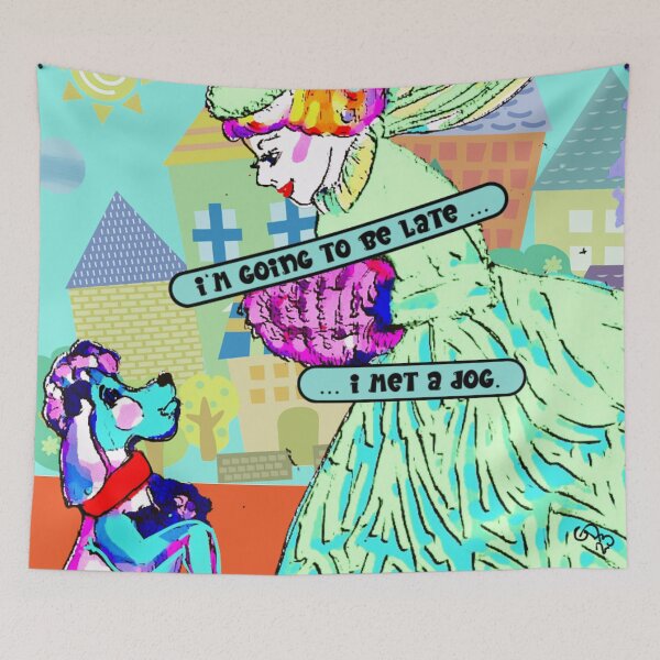 Item preview, I Will Be Late, I Met a Dog designed and sold by gleefulme.