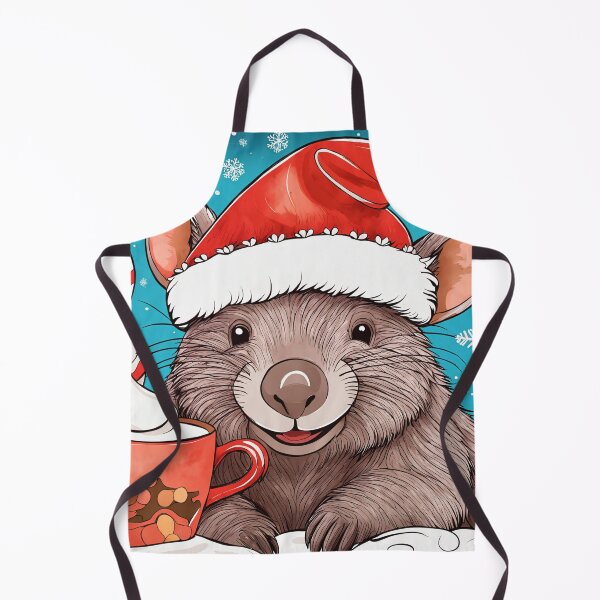 Item preview, Cute Wombat Christmas with Hot Cocoa designed and sold by ElLocoMus.