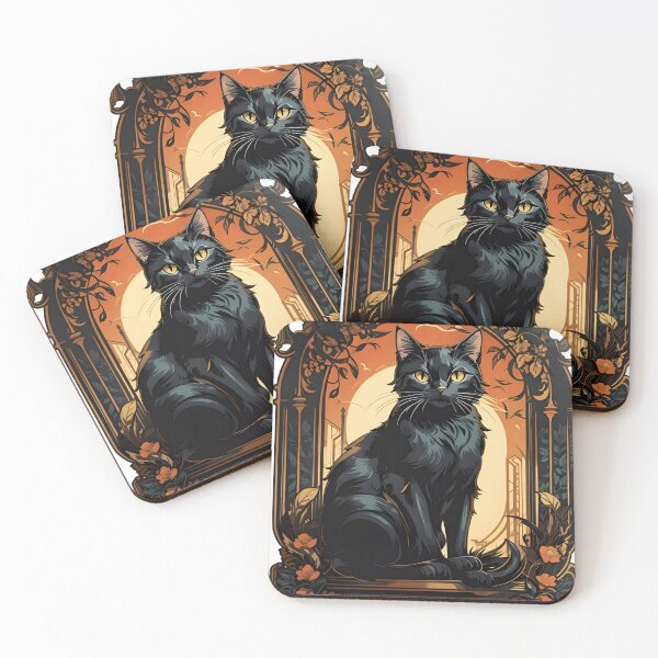 Item preview, Black Cat in halloween card designed and sold by DRESSED-UP-CUBS.