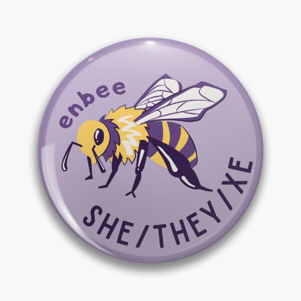 Item preview, I Go By She/They/Xe Pronouns | Non-binary Enbee | She They Xe Pronoun designed and sold by Furia LGBTQ+ Accessories.