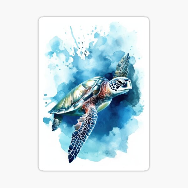 Hawksbill Turtle: Wildly Unique Sticker