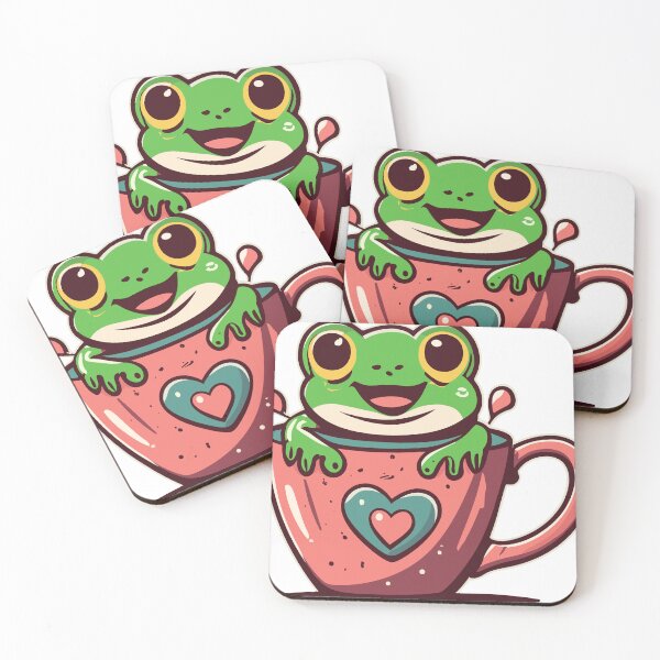 Item preview, Cute smiling frog in a cup designed and sold by Aktio  Design.