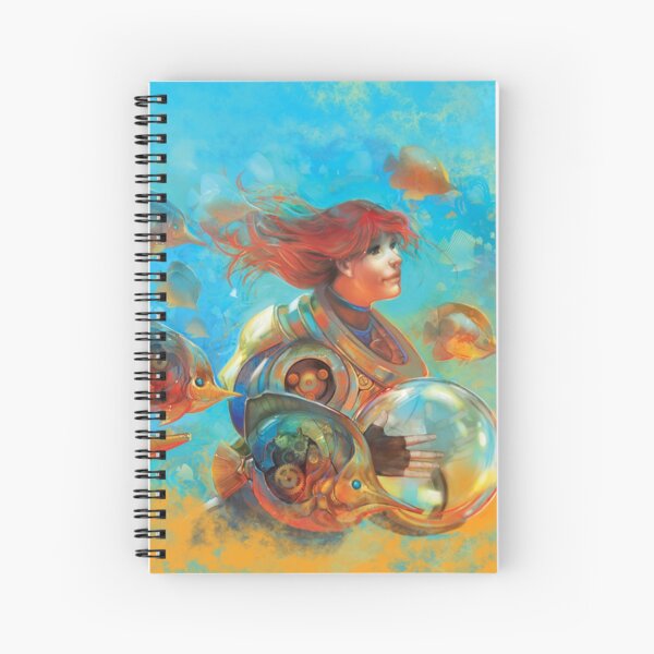 Gold Sea Spiral Notebook