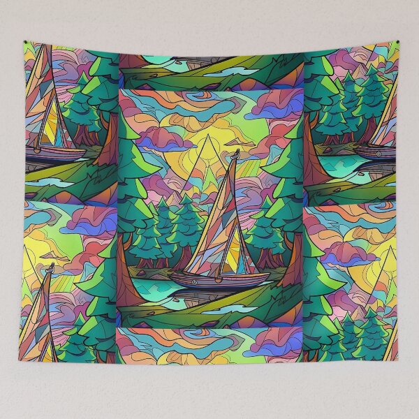 Item preview, Sailing Mosaic- Stained Glass  designed and sold by octoboobs.