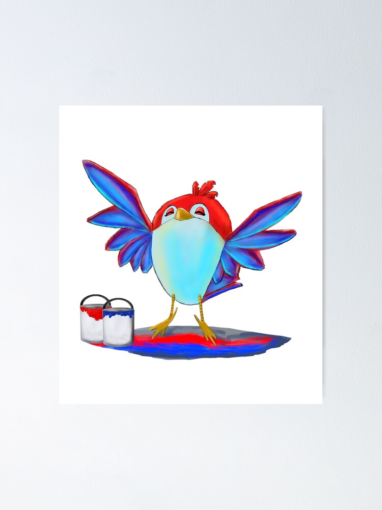 Thumbnail 1 of 3, Poster, Bird Repaint designed and sold by rodoart.