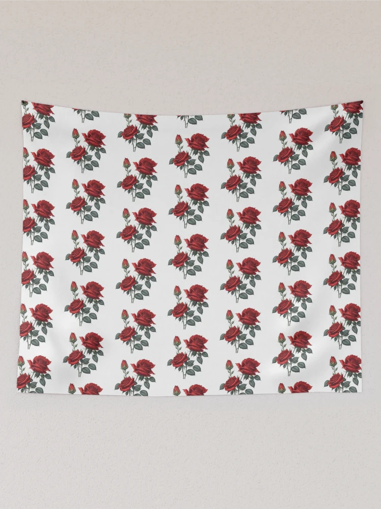 Thumbnail 2 of 3, Tapestry, Red Roses designed and sold by Rislam.