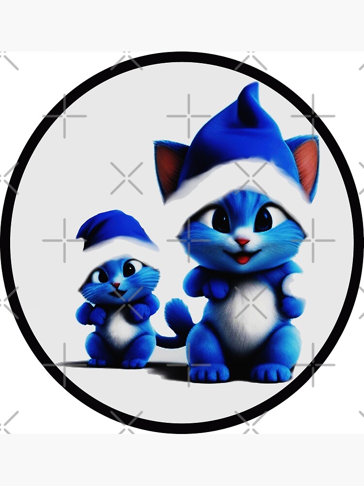 Smurf Cat Graphic · Creative Fabrica