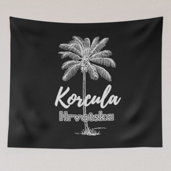 Item preview, Korcula Hrvatska Palm tree designed and sold by TheRightHonMP.