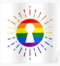 RAINBOW - SUN - KEYHOLE Poster
