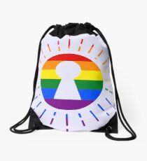 RAINBOW - SUN - KEYHOLE Drawstring Bag