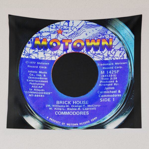 Item preview, The commodores 1977 hit Brick House on 45. designed and sold by David Lee Thompson.