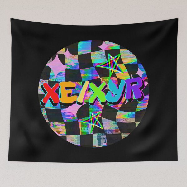 Item preview, Pride Scenecore Xe/Xyr Neopronouns designed and sold by Furia LGBTQ+ Accessories.