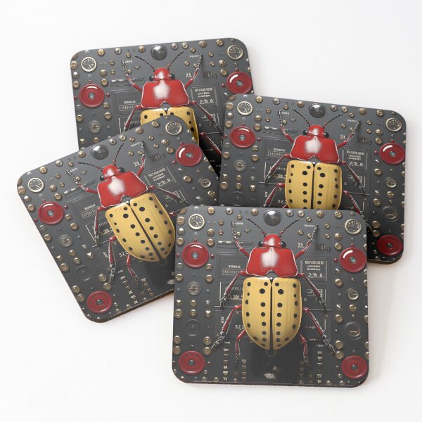 Item preview, Beetle - Amidst Buttons and Dials designed and sold by ART-VUVULE.