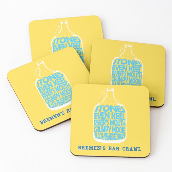 Item preview, Bremen's Bar Crawl - Yellow designed and sold by wukkio.
