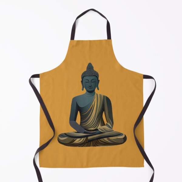 Artikelvorschau, Goldener Robe schwarzer Buddha entworfen und verkauft von PolygonXYZ.