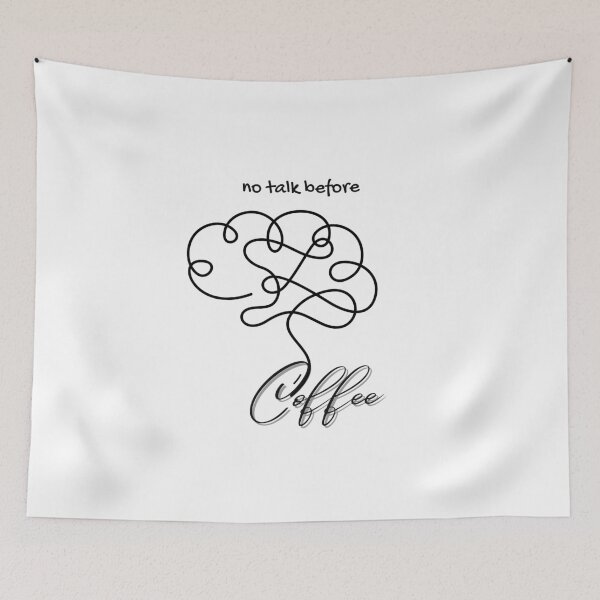 Item preview, no talk before a coffee designed and sold by jijika119.