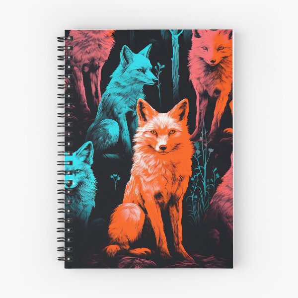 Item preview, Wolves pattern neon style designed and sold by Art91design.
