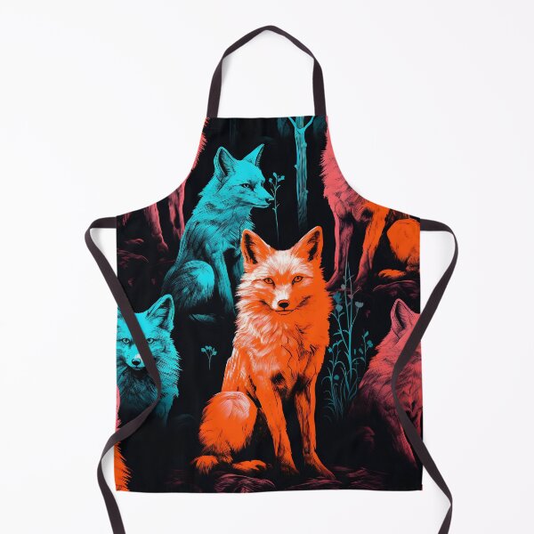 Artikelvorschau, Wölfe-Muster im Neon-Stil entworfen und verkauft von Art91design.
