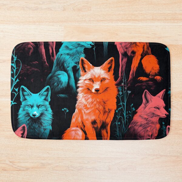 Item preview, Wolves pattern neon style designed and sold by Art91design.