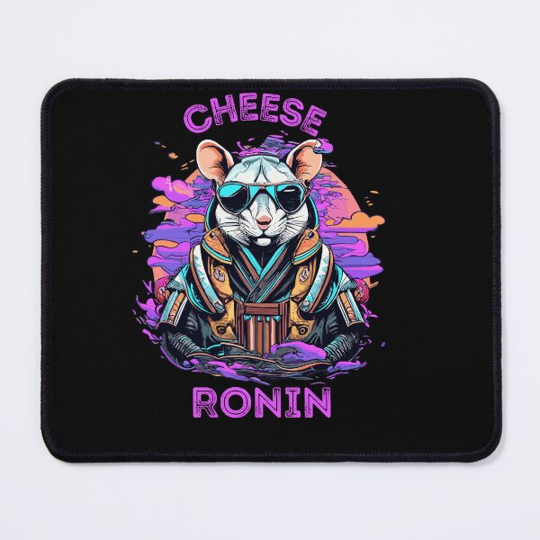 Item preview, Samurai Rat (Cheese Ronin) designed and sold by Betteroffweird.