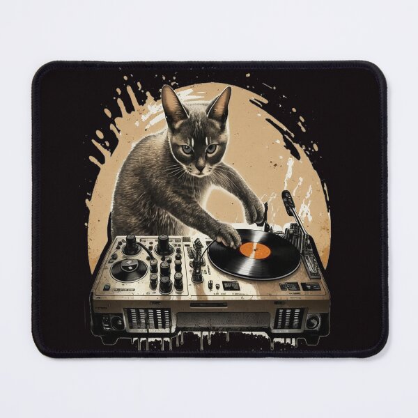 Item preview, House Cat Music Dj Scratching Vinyl Records Turntable designed and sold by MasterArtsman.