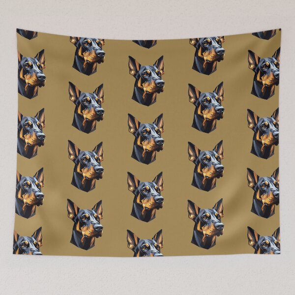 Item preview, natural ear doberman,Geometric Artistry designed and sold by pkk1designsart.