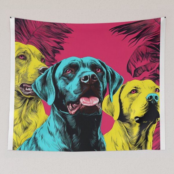 Item preview, Dogs pattern neon style designed and sold by Art91design.