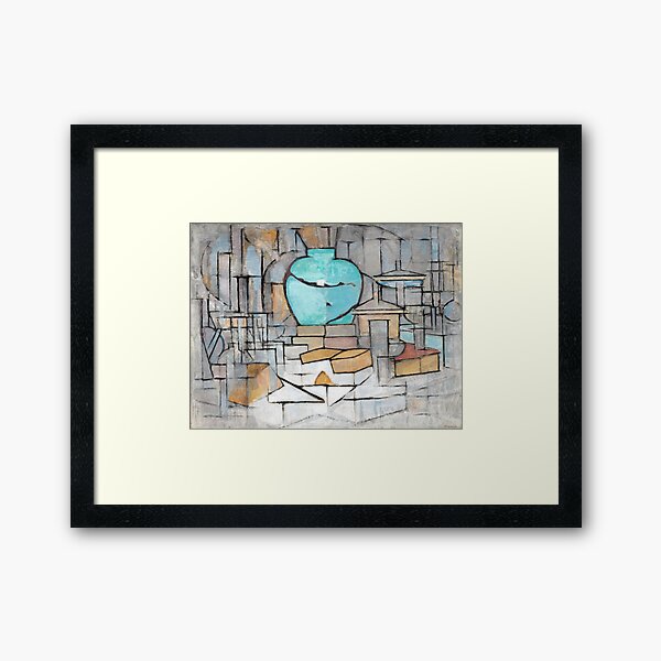 Piet Mondrian Still Life with Gingerpot II Framed Art Print