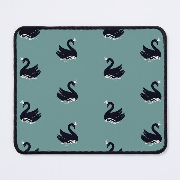 Item preview, Black swan lake on teal back ground  designed and sold by Inkworthy.