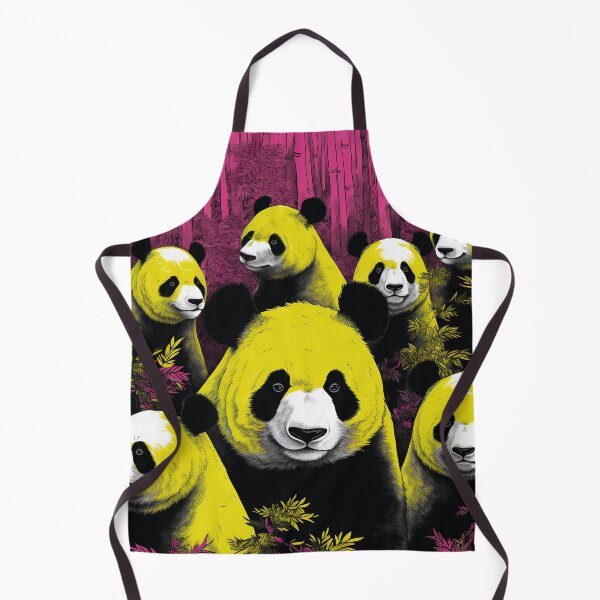 Item preview, Pandas pattern neon style designed and sold by Art91design.