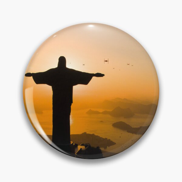 Item preview, Rio de Janeiro TIE Fighter Christ Statue Star Wars Copacabana designed and sold by UnnecessaryLuck.