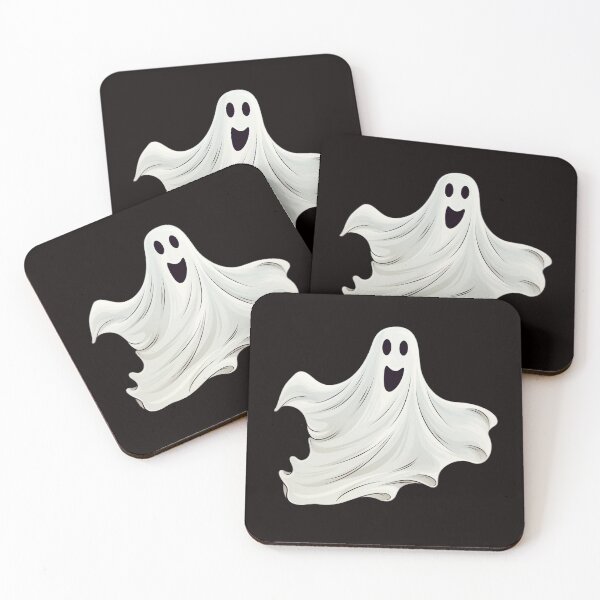 Item preview, a simple smiling ghost designed and sold by Simonshopstuff.
