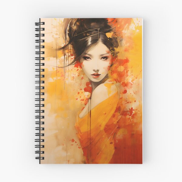 Item preview, Watercolor painting about beauty inspired by asian style and colours designed and sold by AI-Only Creations.