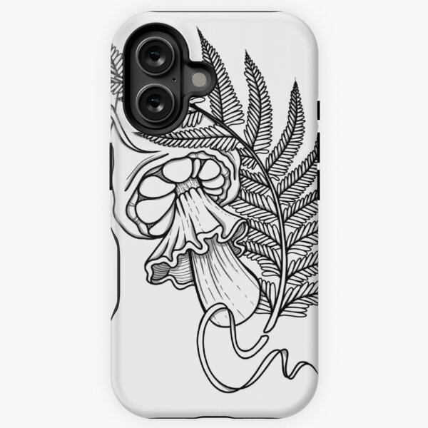Item preview, Mushroom and Fern Lineart designed and sold by -letty-pretzel-.