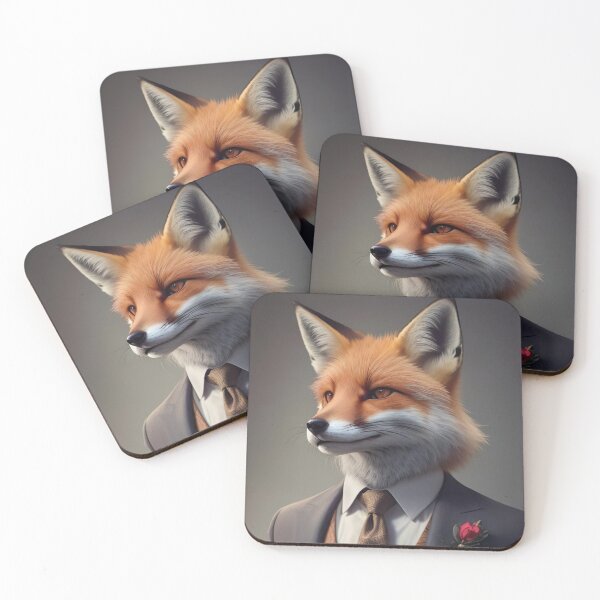 Item preview, Fox in elegant suit designed and sold by Berdo Ilustra.