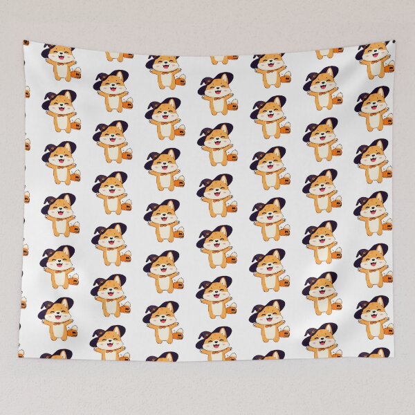 Item preview, Chibi Shiba Inu in Halloween designed and sold by City0fDreams.