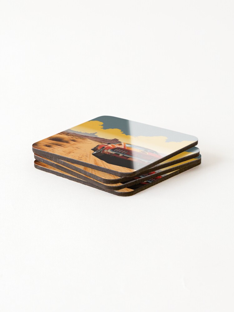 Thumbnail 4 of 5, Coasters (Set of 4), Desert Ride designed and sold by CaseLargo.