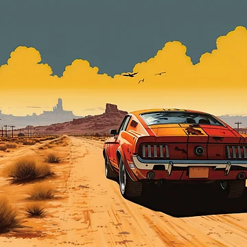 Artwork thumbnail, Desert Ride by CaseLargo