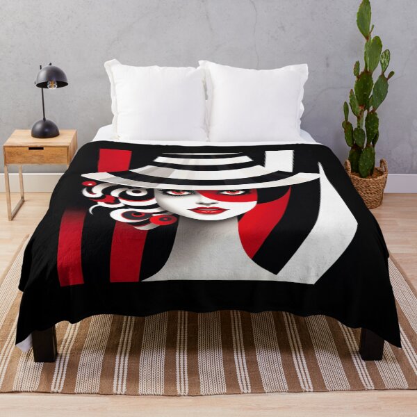 Item preview, WOMAN BLACK RED WHITE STRIPES 1 ABSTRAC3 designed and sold by justyna-s28.
