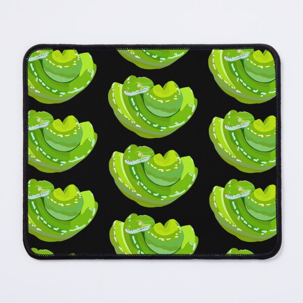 Item preview, G is for Green Tree Python , Green Tree Python – Vibrant Tropical Snake Illustration designed and sold by PrettylittlepastelUk.