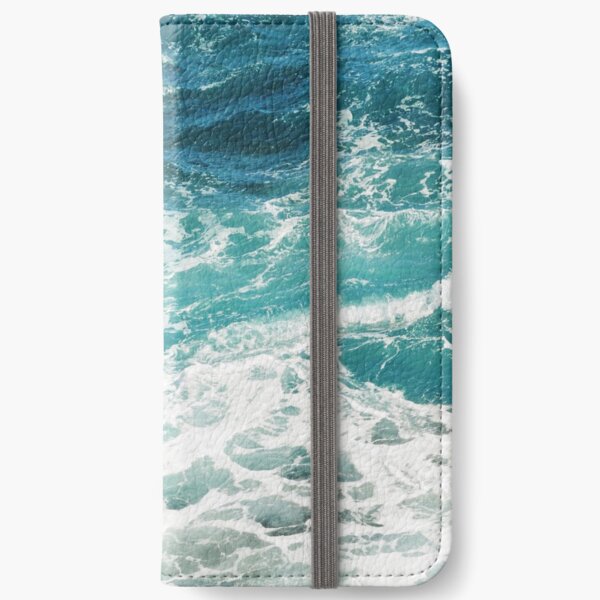 Blue Ocean Waves iPhone Wallet
