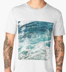 Blue Ocean Waves Men's Premium T-Shirt