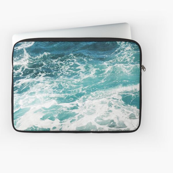 Blue Ocean Waves Laptop Sleeve