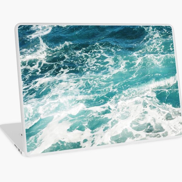 Blue Ocean Waves Laptop Skin