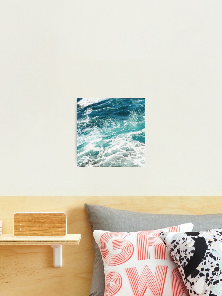 Thumbnail 2 of 3, Photographic Print, Blue Ocean Waves designed and sold by AlexandraStr.