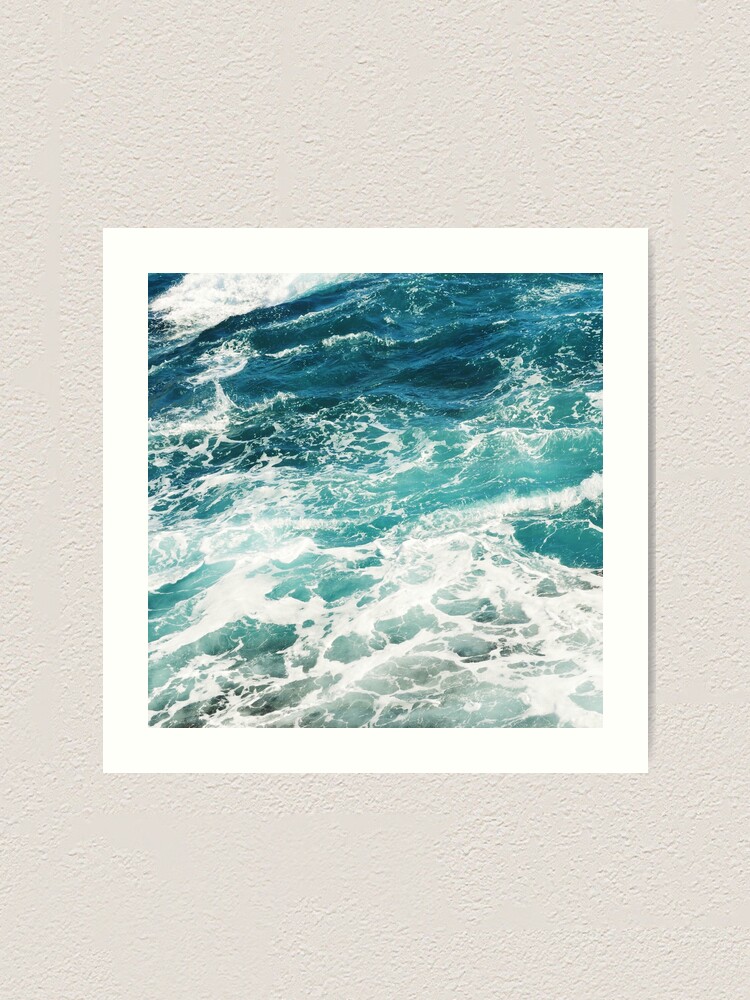 Alternate view of Blue Ocean Waves Art Print
