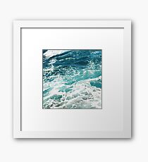 Blaue Meereswellen Gerahmtes Wandbild