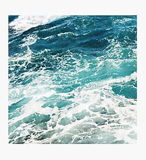 Blue Ocean Waves Photographic Print