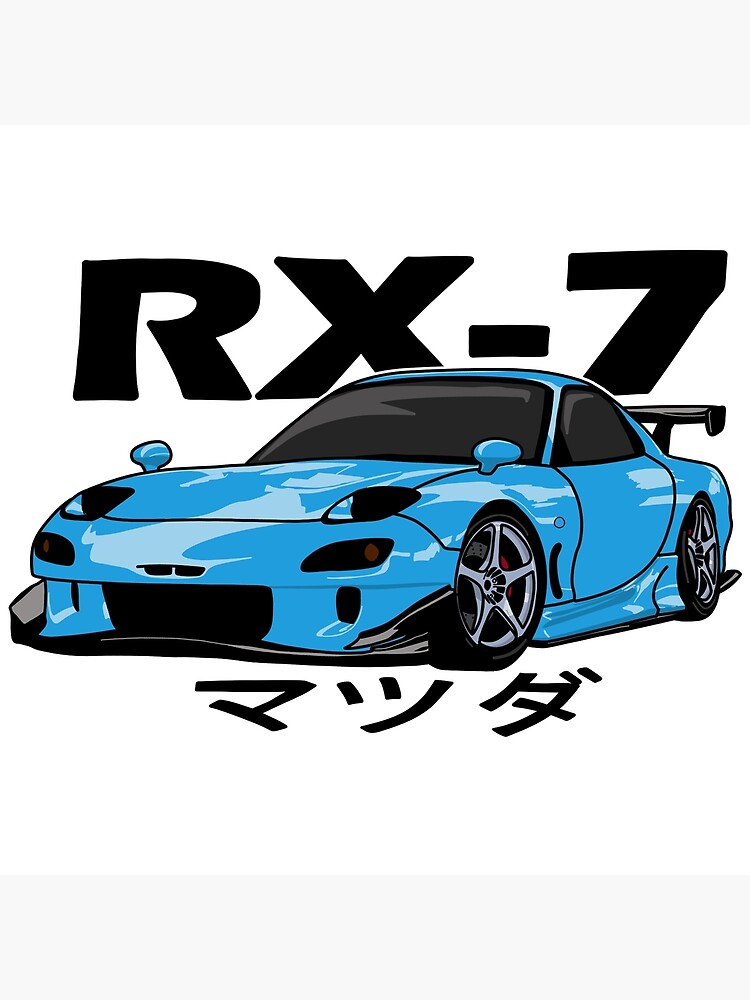 Mazda rx 7 initial D Poster for Sale by Hans-Studio