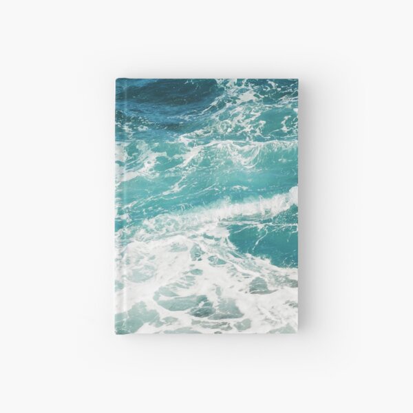 Blue Ocean Waves Hardcover Journal